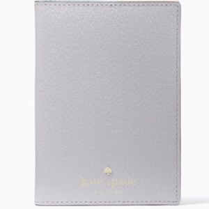Kate Spade Passport Holder NWOT Grey